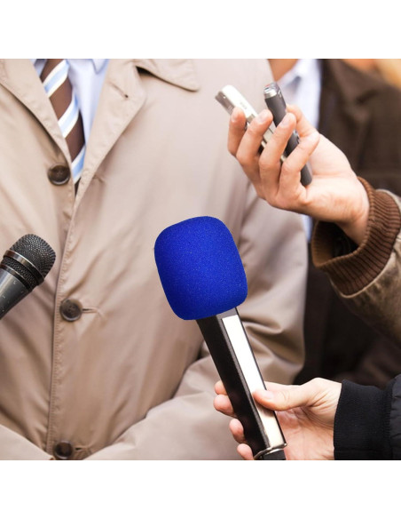 10 Fundas de Espuma para Micrófono Multicolor 7.21x6.1cm