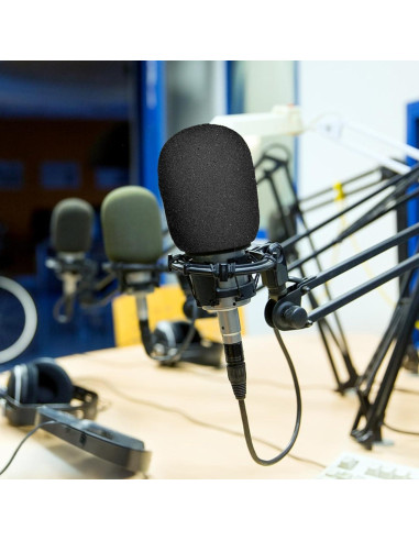 10 Fundas de Espuma para Micrófono Multicolor 7.21x6.1cm