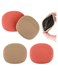 4 Fundas de Silicona para Auriculares Tweruna - Rojo y Marrón