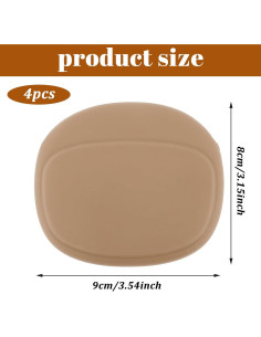 4 Fundas de Silicona para Auriculares Tweruna - Rojo y Marrón 2