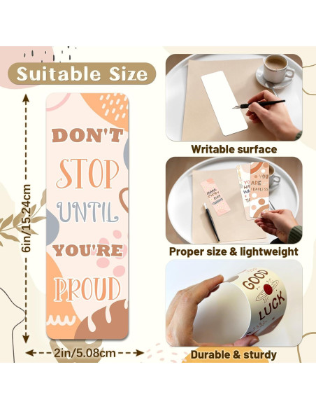 150 Marcadores de Libros Motivacionales Boho Zheyistep