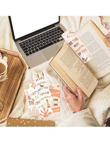 150 Marcadores de Libros Motivacionales Boho Zheyistep