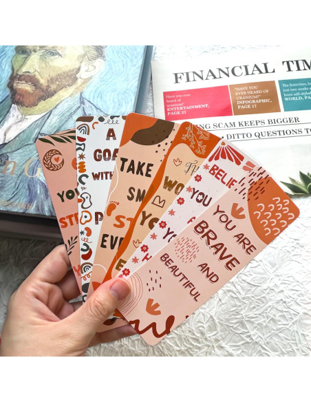 150 Marcadores de Libros Motivacionales Boho Zheyistep