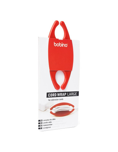 Enrollador de Cables Grande Bobino Rojo 28x5x1 cm