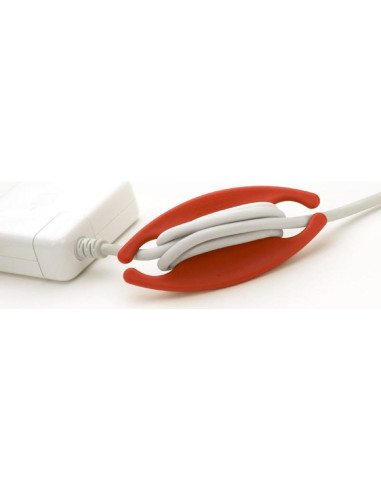 Enrollador de Cables Grande Bobino Rojo 28x5x1 cm