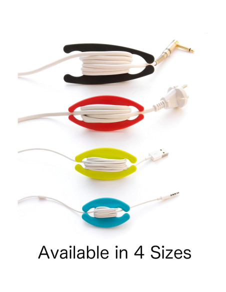 Enrollador de Cables Grande Bobino Rojo 28x5x1 cm