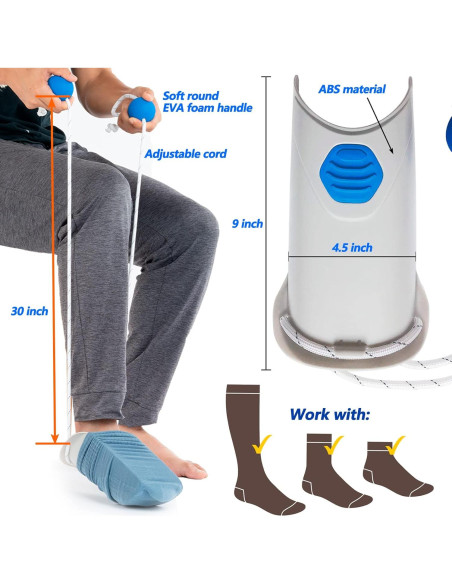 Asistente de Calcetines DOTCUTY con Cuerdas Ajustables 76.2 cm
