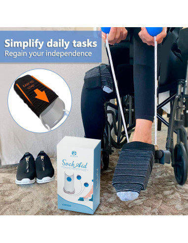 Asistente de Calcetines DOTCUTY con Cuerdas Ajustables 76.2 cm