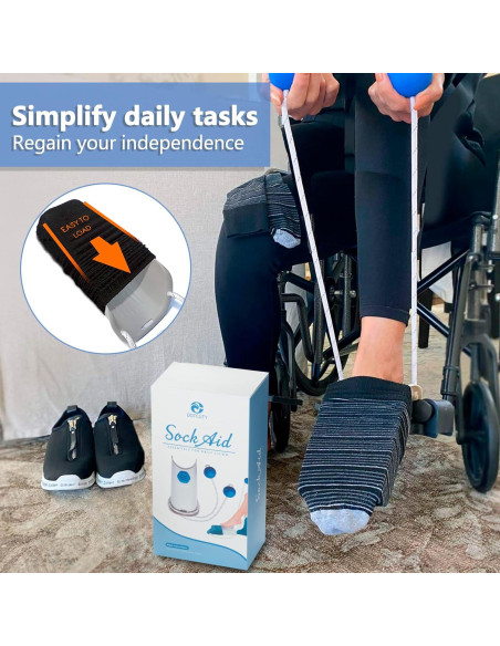 Asistente de Calcetines DOTCUTY con Cuerdas Ajustables 76.2 cm
