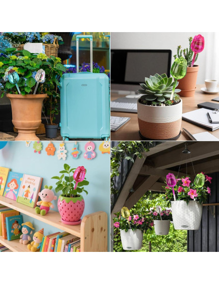 Esferas de Riego Automático 6 Pack - Vidrio para Plantas