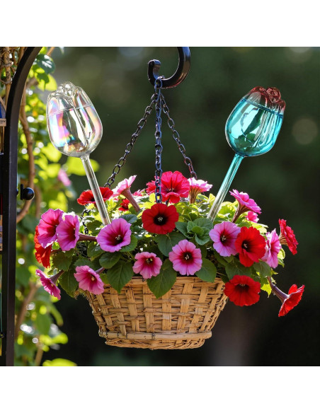 Esferas de Riego Automático 6 Pack - Vidrio para Plantas