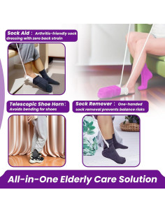 Kit de Ayuda para Poner Calcetines SHEINMED 3 en 1 para Ancianos 2