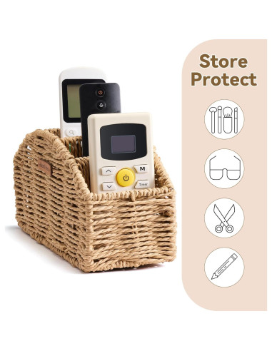 Cesta Organizador de Control Remoto Mokof 5 Compartimentos