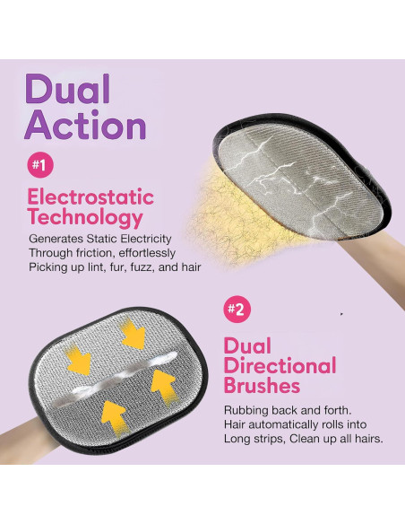 Guantes Quitapelos MyPera para Gatos y Perros - Reutilizables