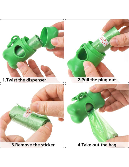 Dispensador de Bolsas de Desechos para Perros Fasmov 56 Pzas