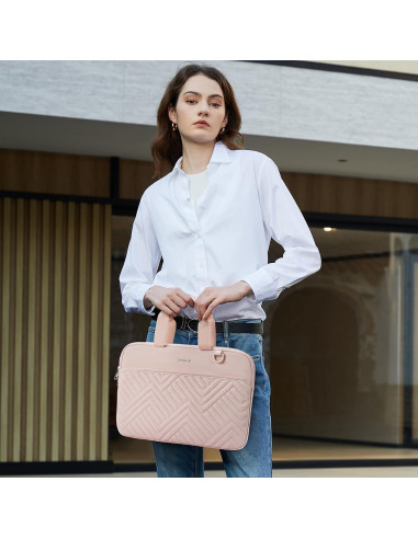 Funda para Laptop BOSTANTEN 13" Rosa Acolchada Impermeable