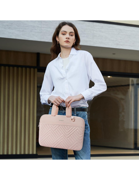 Funda para Laptop BOSTANTEN 13" Rosa Acolchada Impermeable