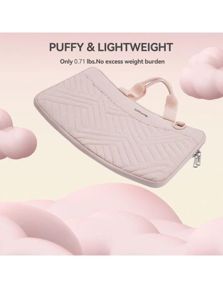 Funda para Laptop BOSTANTEN 13" Rosa Acolchada Impermeable