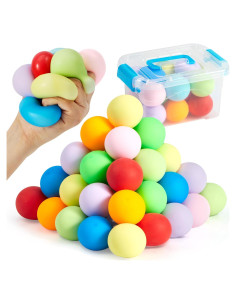 Paquete de 9 Pelotas Antiestrés Joyin 4.06 cm Terapia Mano