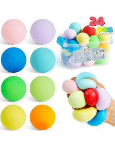Paquete de 9 Pelotas Antiestrés Joyin 4.06 cm Terapia Mano 2