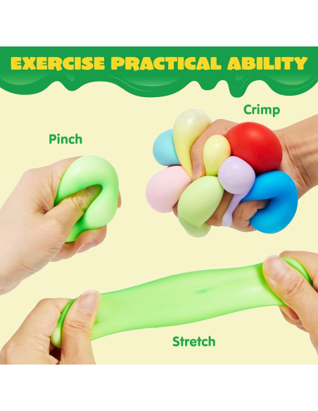 Paquete de 9 Pelotas Antiestrés Joyin 4.06 cm Terapia Mano Paquete de 9 Pelotas Antiestrés Joyin 4.06 cm Terapia Mano