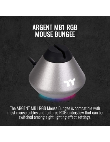 Soporte para Ratón Thermaltake Argent MB1 RGB Gris Espacial