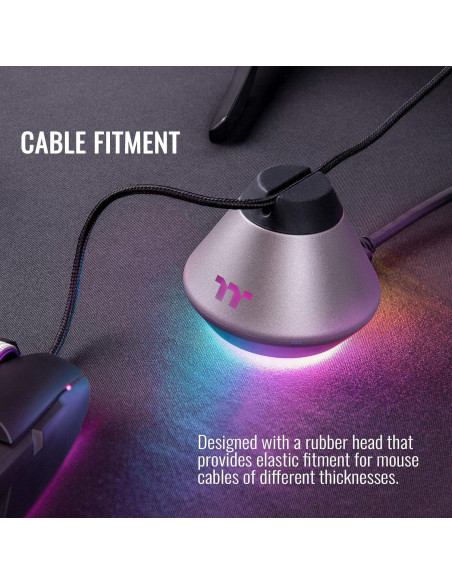 Soporte para Ratón Thermaltake Argent MB1 RGB Gris Espacial