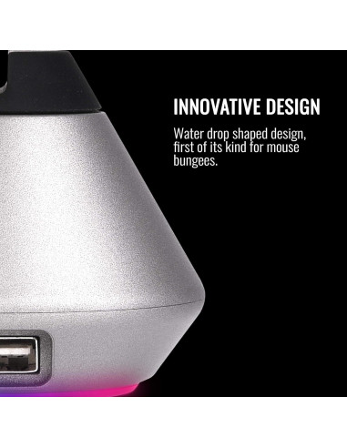 Soporte para Ratón Thermaltake Argent MB1 RGB Gris Espacial