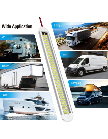 Barra de Luz LED Interior 12V CT CAPETRONIX 120 LEDs 1500LM