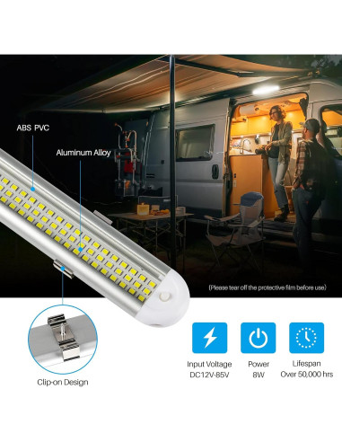 Barra de Luz LED Interior 12V CT CAPETRONIX 120 LEDs 1500LM