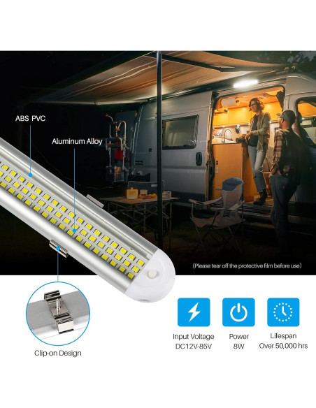 Barra de Luz LED Interior 12V CT CAPETRONIX 120 LEDs 1500LM