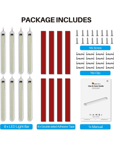 Barra de Luz LED Interior 12V CT CAPETRONIX 120 LEDs 1500LM