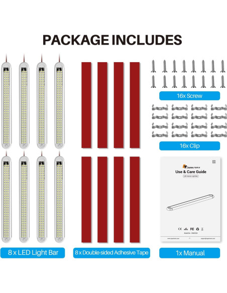 Barra de Luz LED Interior 12V CT CAPETRONIX 120 LEDs 1500LM
