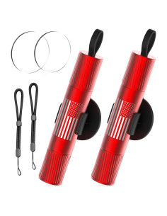 Juego de 2 Martillos de Seguridad QWEZOTUY J8 para Cristales