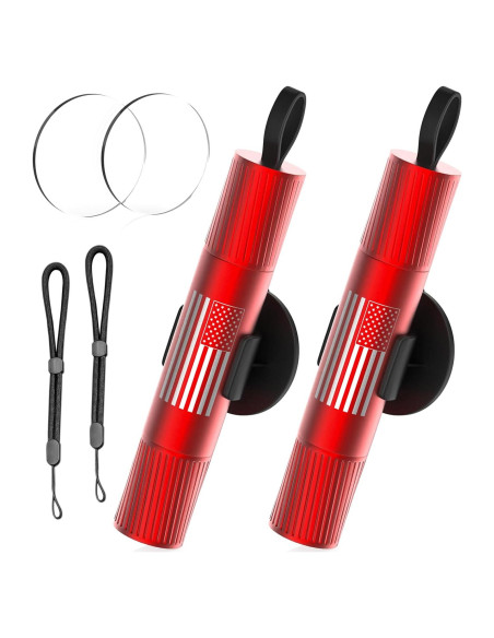 Juego de 2 Martillos de Seguridad QWEZOTUY J8 para Cristales