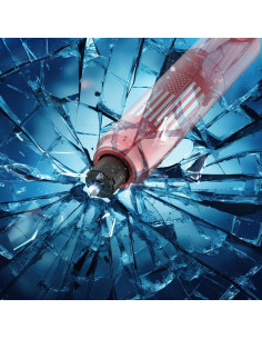 Juego de 2 Martillos de Seguridad QWEZOTUY J8 para Cristales 2