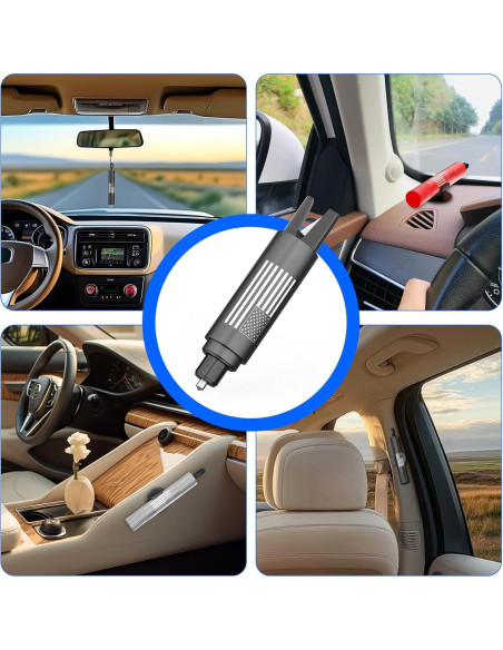 Juego de 2 Martillos de Seguridad QWEZOTUY J8 para Cristales