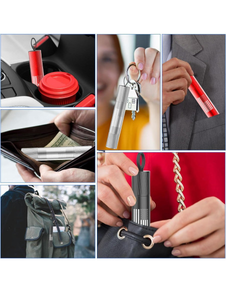 Juego de 2 Martillos de Seguridad QWEZOTUY J8 para Cristales