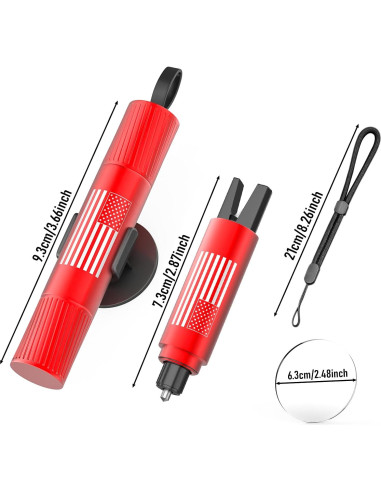 Juego de 2 Martillos de Seguridad QWEZOTUY J8 para Cristales