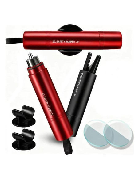 Martillo de Seguridad Rompe Cristales Vunpok con Cortador