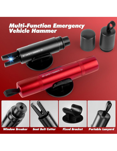 Martillo de Seguridad Rompe Cristales Vunpok con Cortador