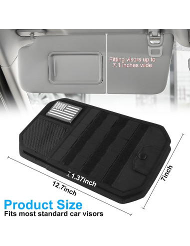 Organizador de Visera de Coche LYCARESUN Negro 32.3x17.8cm
