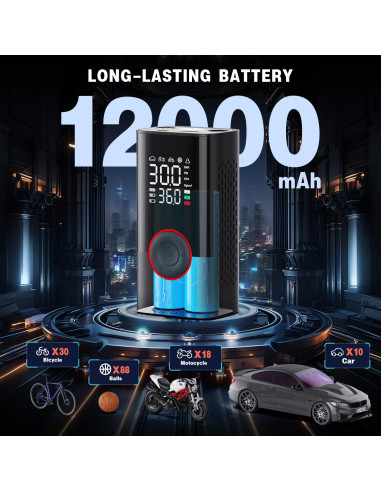 Compresor de Aire Portátil Motorenbau Bomba Inalámbrica 150PSI