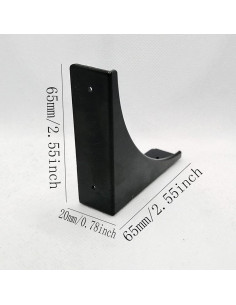 Protector de Esquinas Mizhang 4 Pcs Zinc Aleación Negro 2