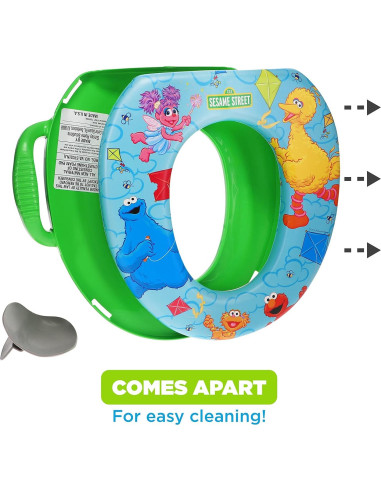 Asiento de Inodoro Suave Sesame Street Vamos a Volar una Cometa