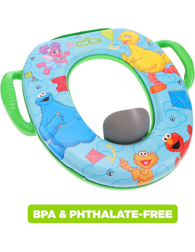 Asiento de Inodoro Suave Sesame Street Vamos a Volar una Cometa