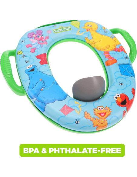 Asiento de Inodoro Suave Sesame Street Vamos a Volar una Cometa