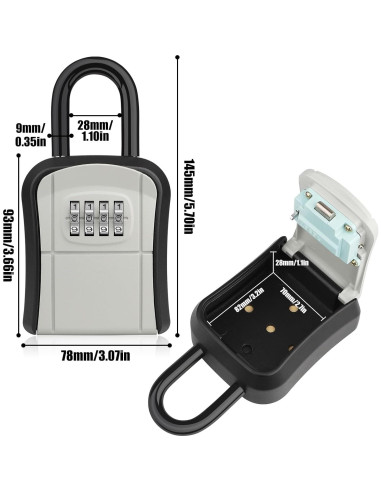 Caja de Llave Diyife con Combinación 4 Dígitos Impermeable