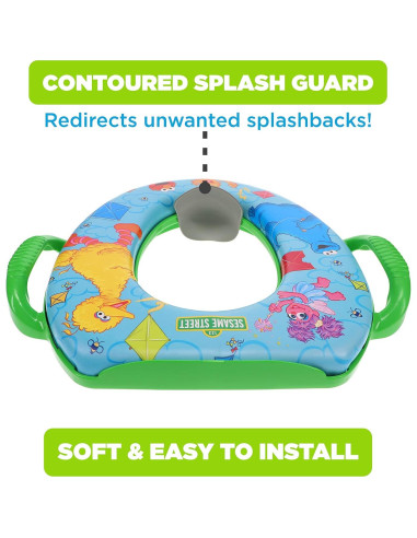 Asiento de Inodoro Suave Sesame Street Vamos a Volar una Cometa