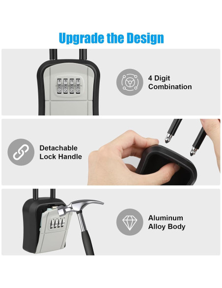 Caja de Llave Diyife con Combinación 4 Dígitos Impermeable